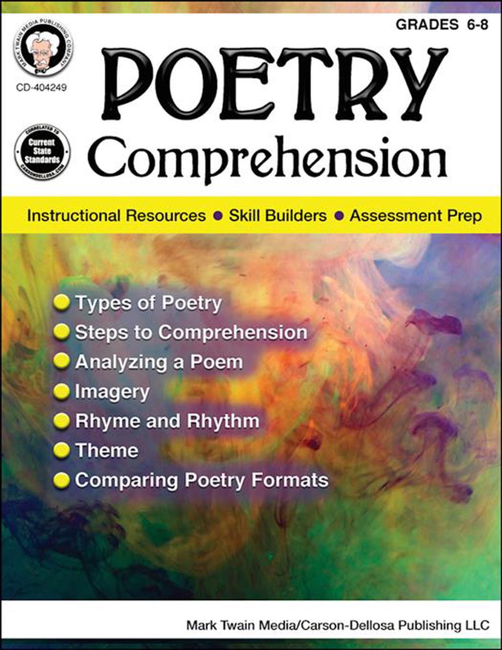 Poetry Comprehension, Grades 6 - 8 by Schyrlet Cameron, Paperback