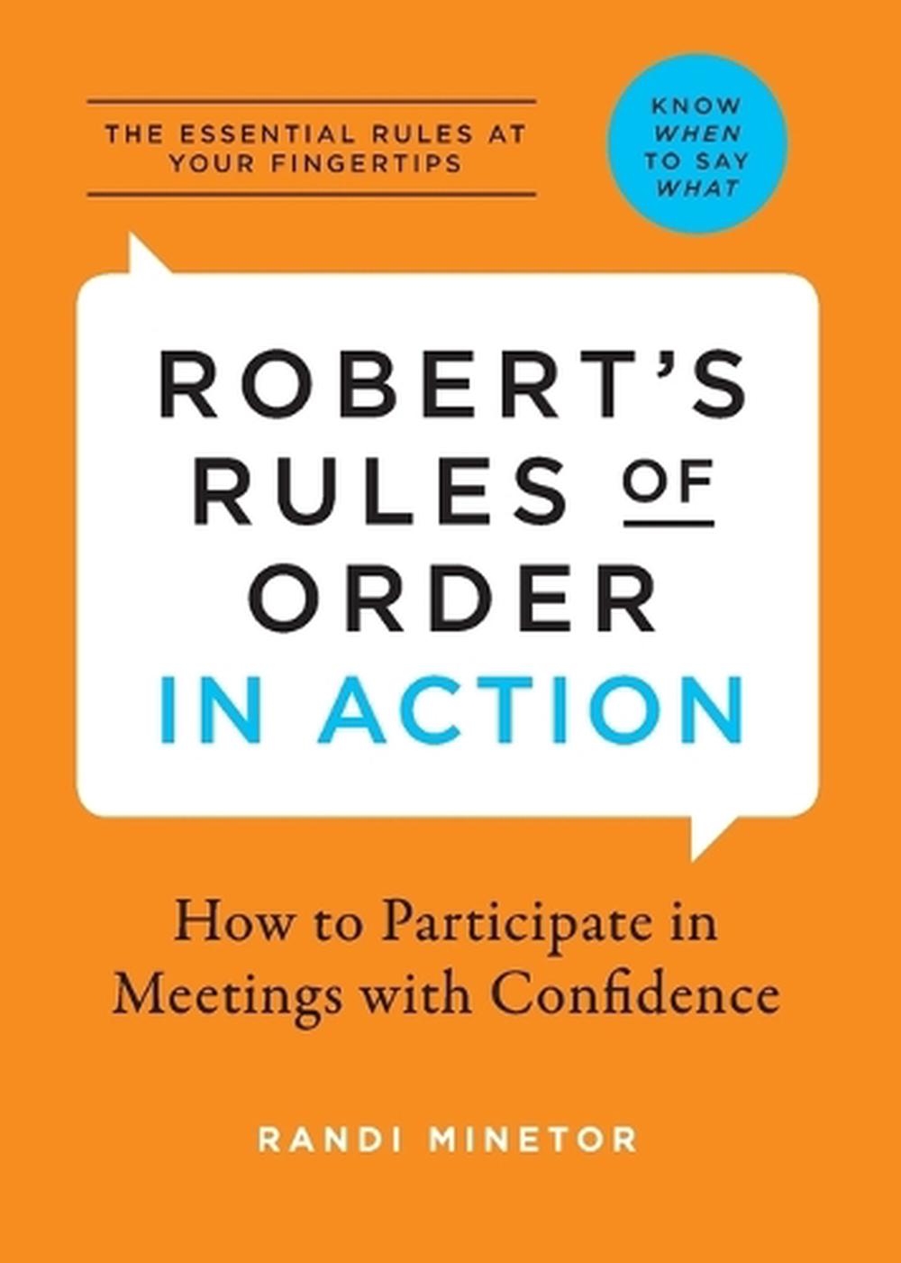 Robert's Rules of Order in Action, 9781623156213