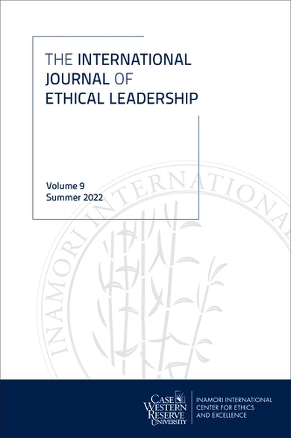 International Journal of Ethical Leadership, Vol. 9, 9781629222479