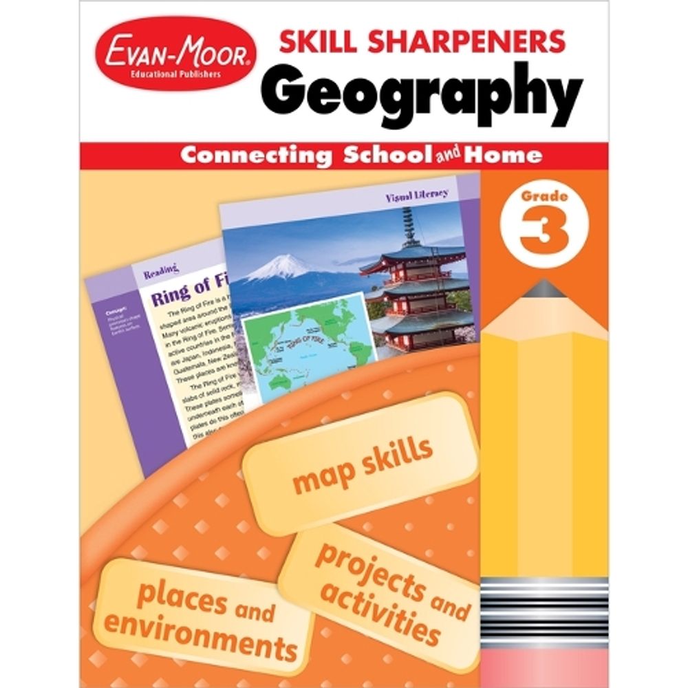 Skill Sharpeners: Geography, Grade 3 by Evan-Moor Educational Publishers - ISBN: 9781629384702