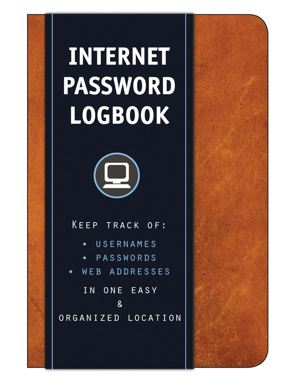 Internet Password Logbook (Cognac Leatherette), 9781631061943
