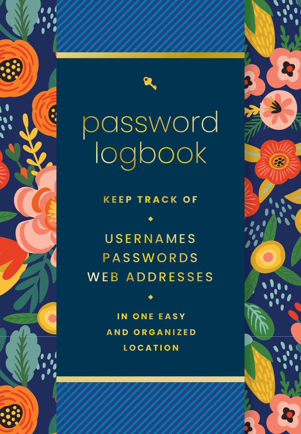 Password  Logbook (Hip Floral), 9781631069567