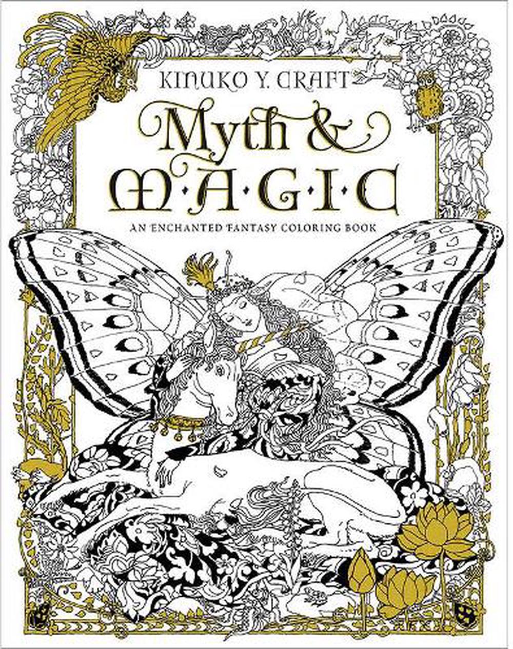 Myth & Magic Coloring Book  Coloring books, Coloring pages, Adult coloring  books