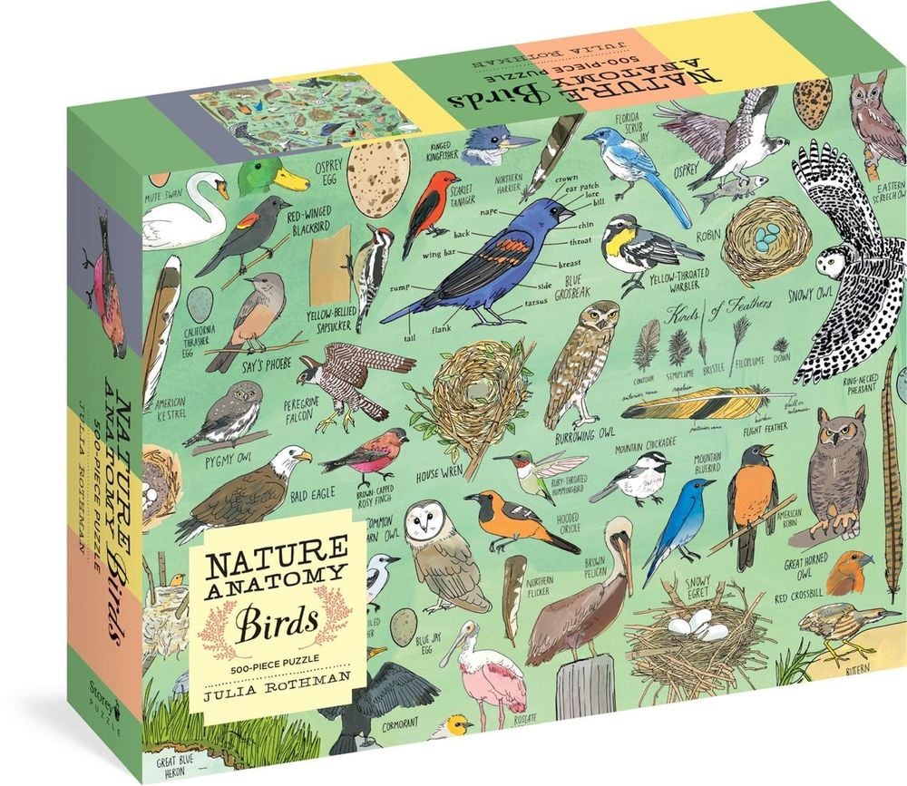 Nature Anatomy: Birds Puzzle (500 pieces) by Julia Rothman - ISBN: 9781635864427