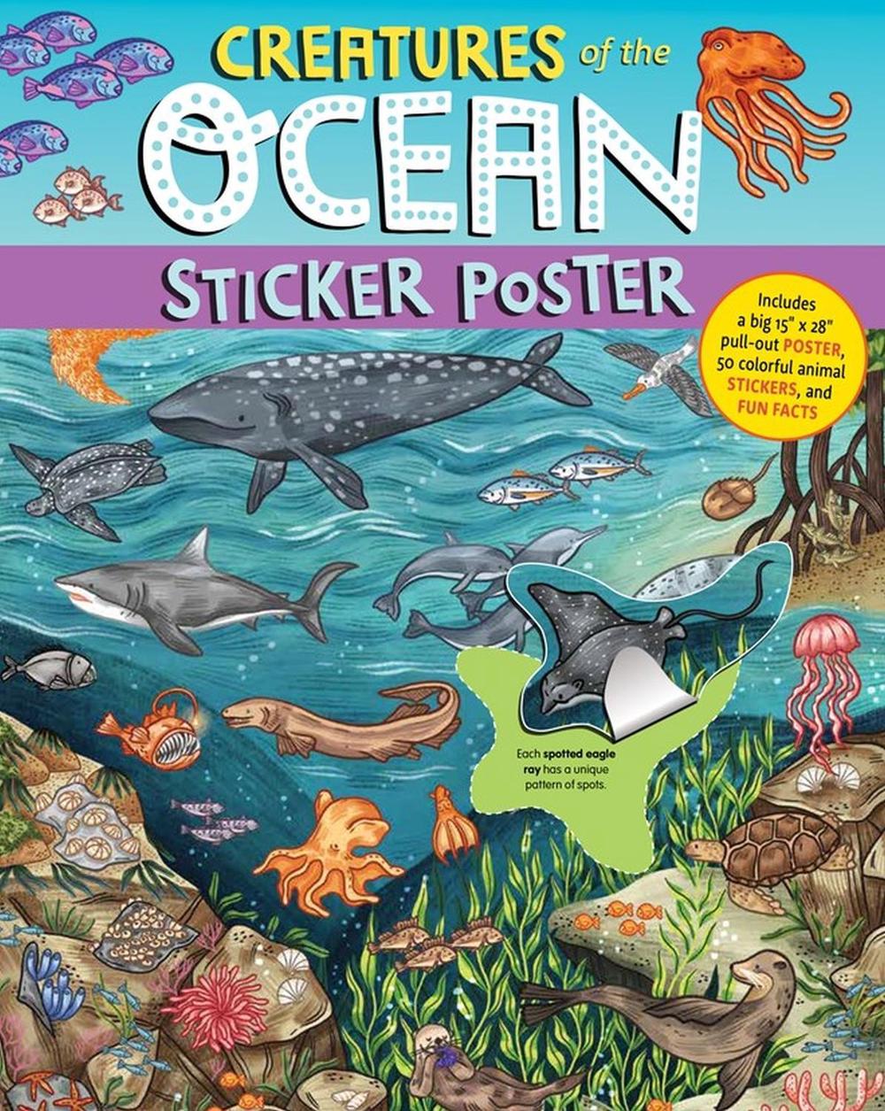Creatures of the Ocean Sticker Poster by Workman Publishing - ISBN: 9781635866209