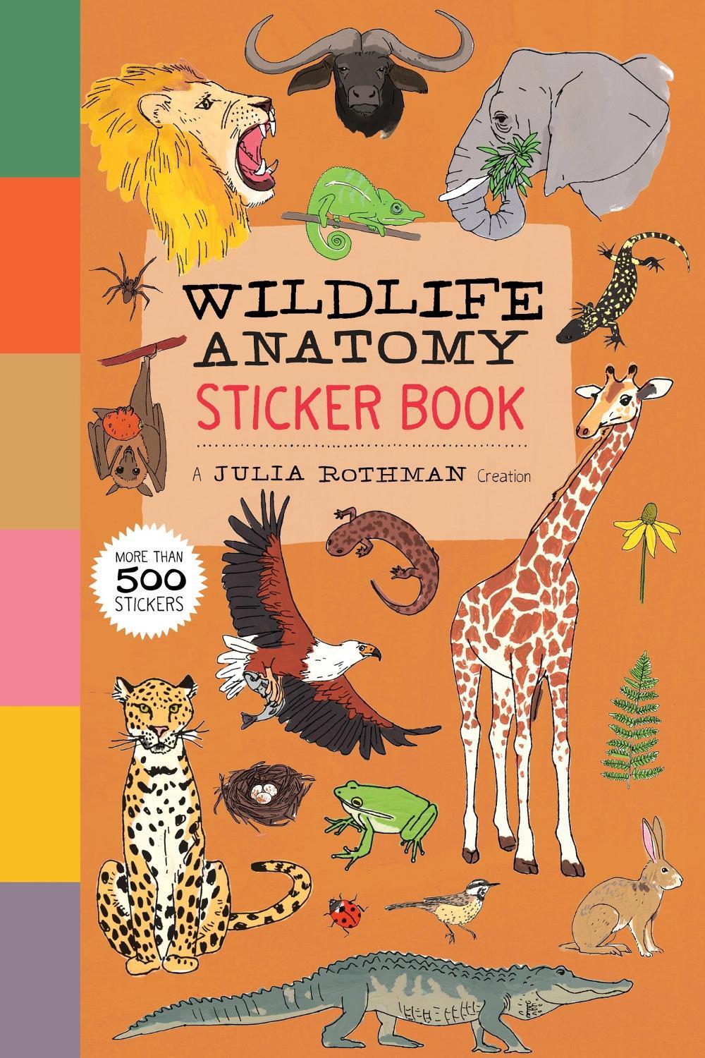 Wildlife Anatomy Sticker Book, 9781635868609