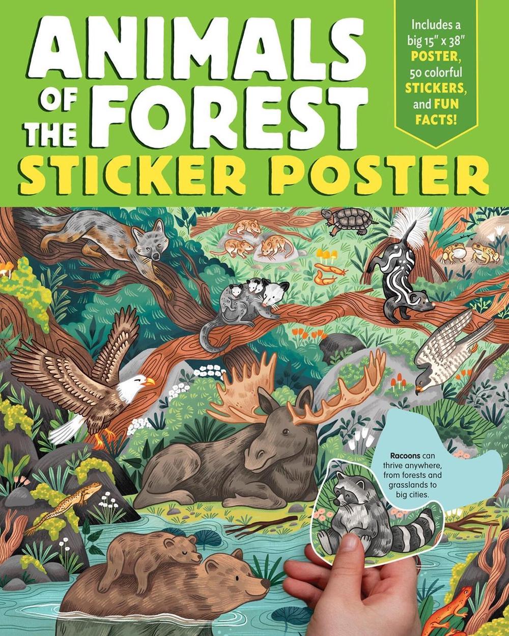 Animals of the Forest Sticker Poster by Editors of Storey Publishing - ISBN: 9781635868920
