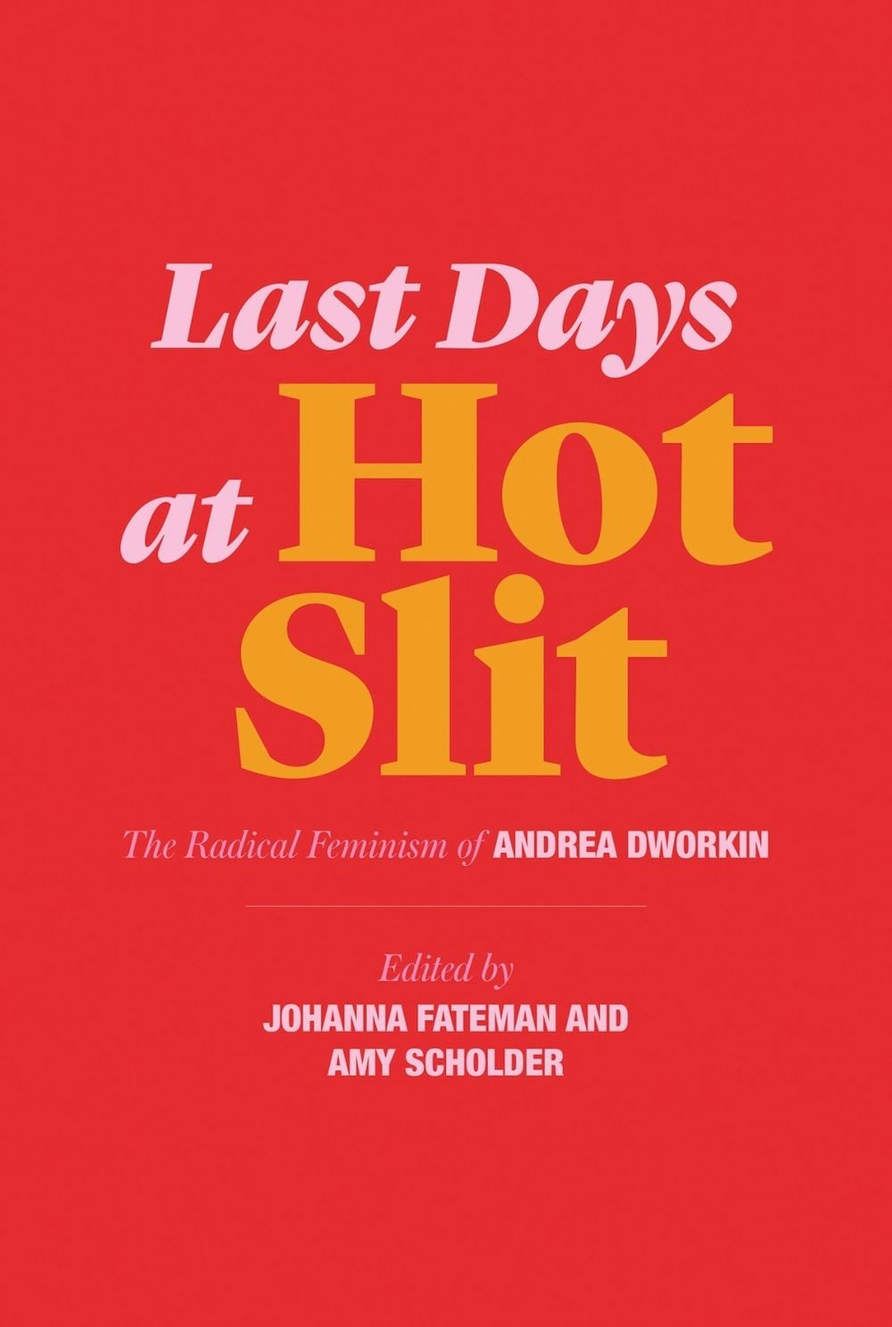 Last Days at Hot Slit by Andrea Dworkin - ISBN: 9781635900804