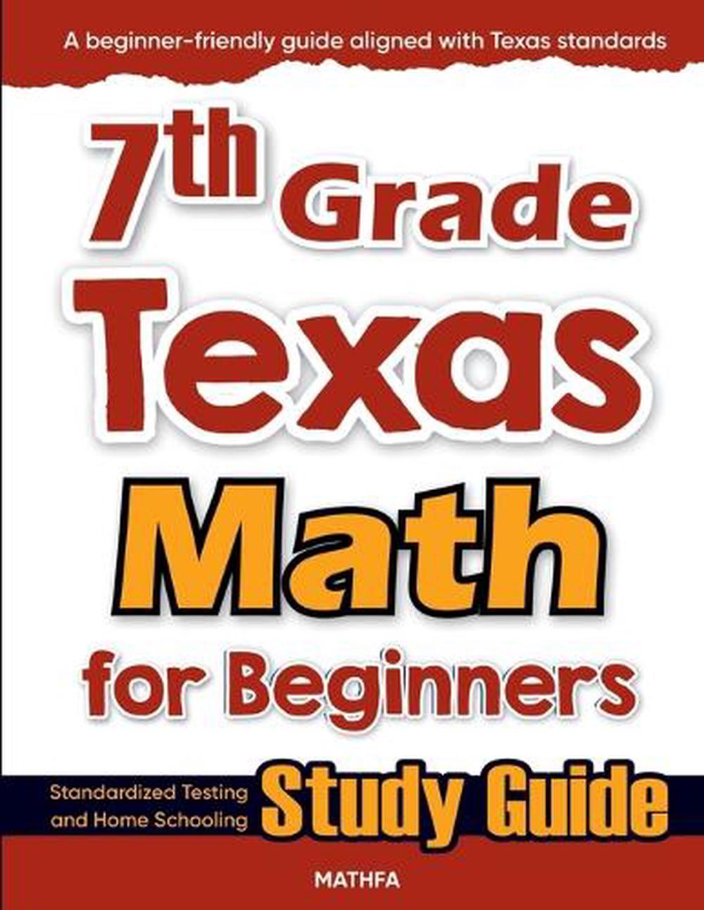 7th Grade Texas Math for Beginners by Hamid Eslamian, Paperback ...