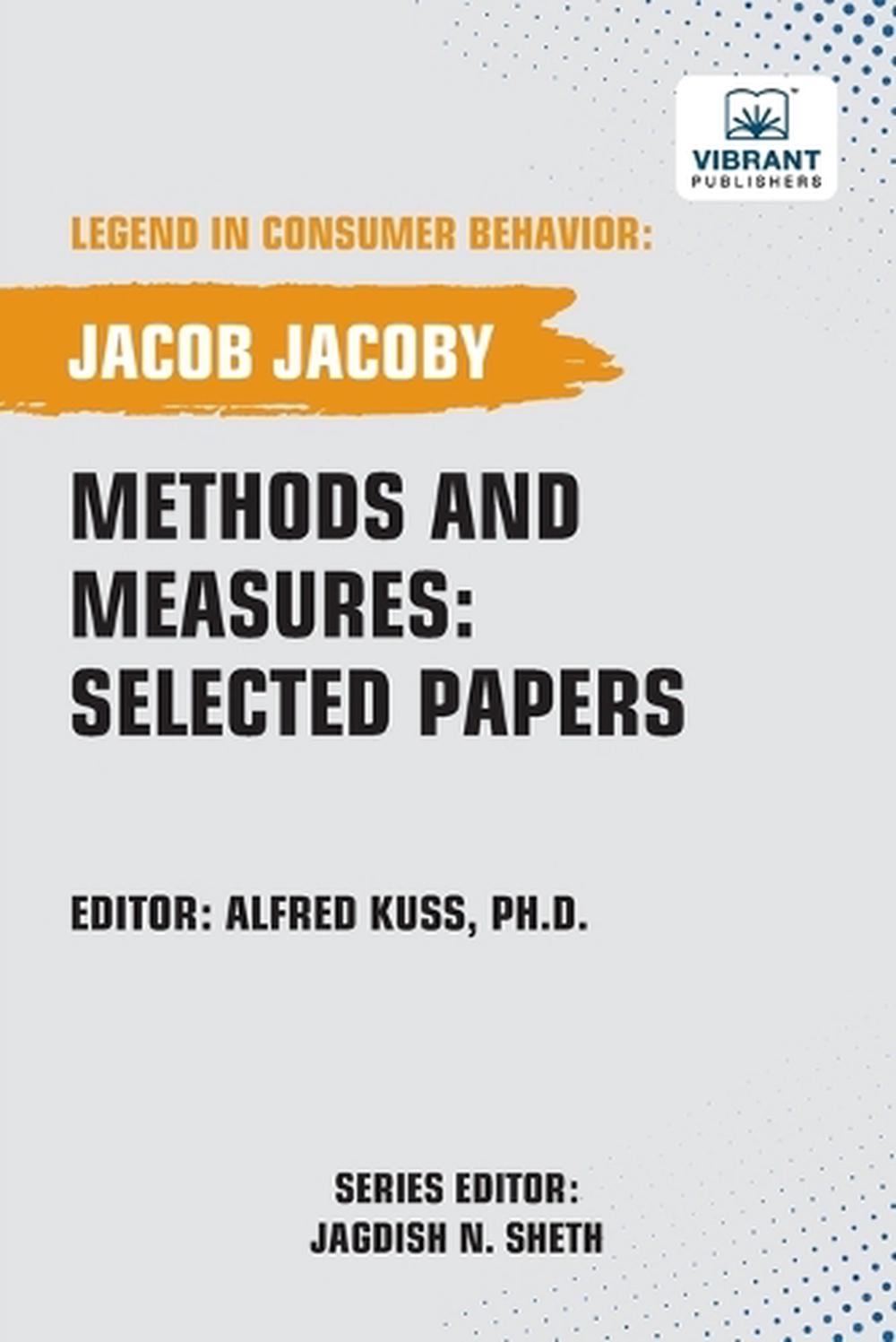 Methods and Measures by Jacob Jacoby, Paperback, 9781636515885 | Buy ...