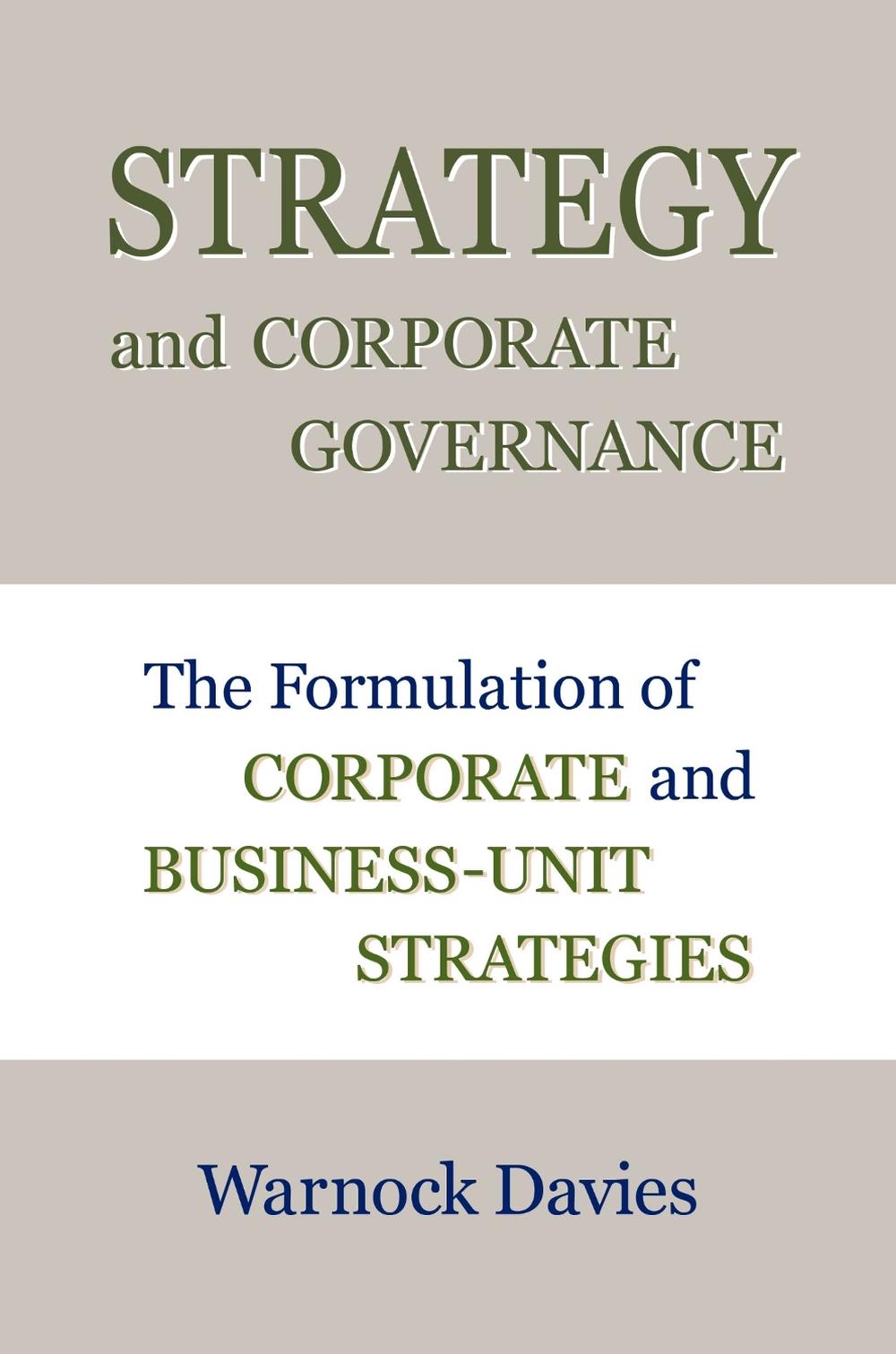 Strategy and Corporate Governance, 9781637429044