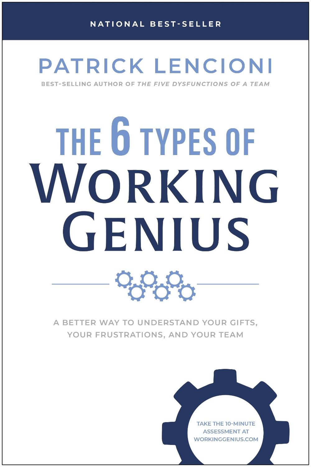 The 6 Types of Working Genius by Patrick M. Lencioni - ISBN: 9781637743294