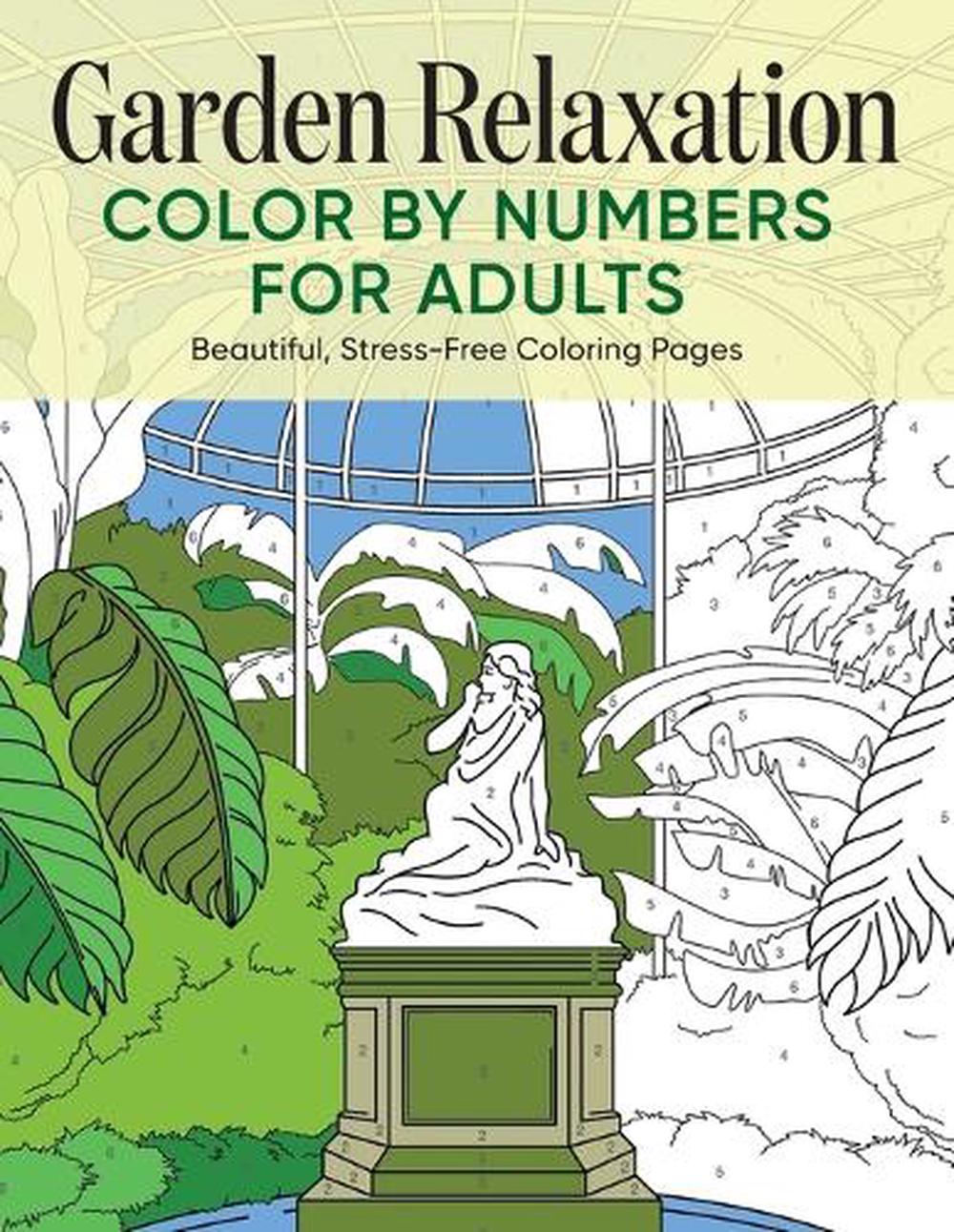 Garden Relaxation Color by Numbers for Adults - ISBN: 9781638079392