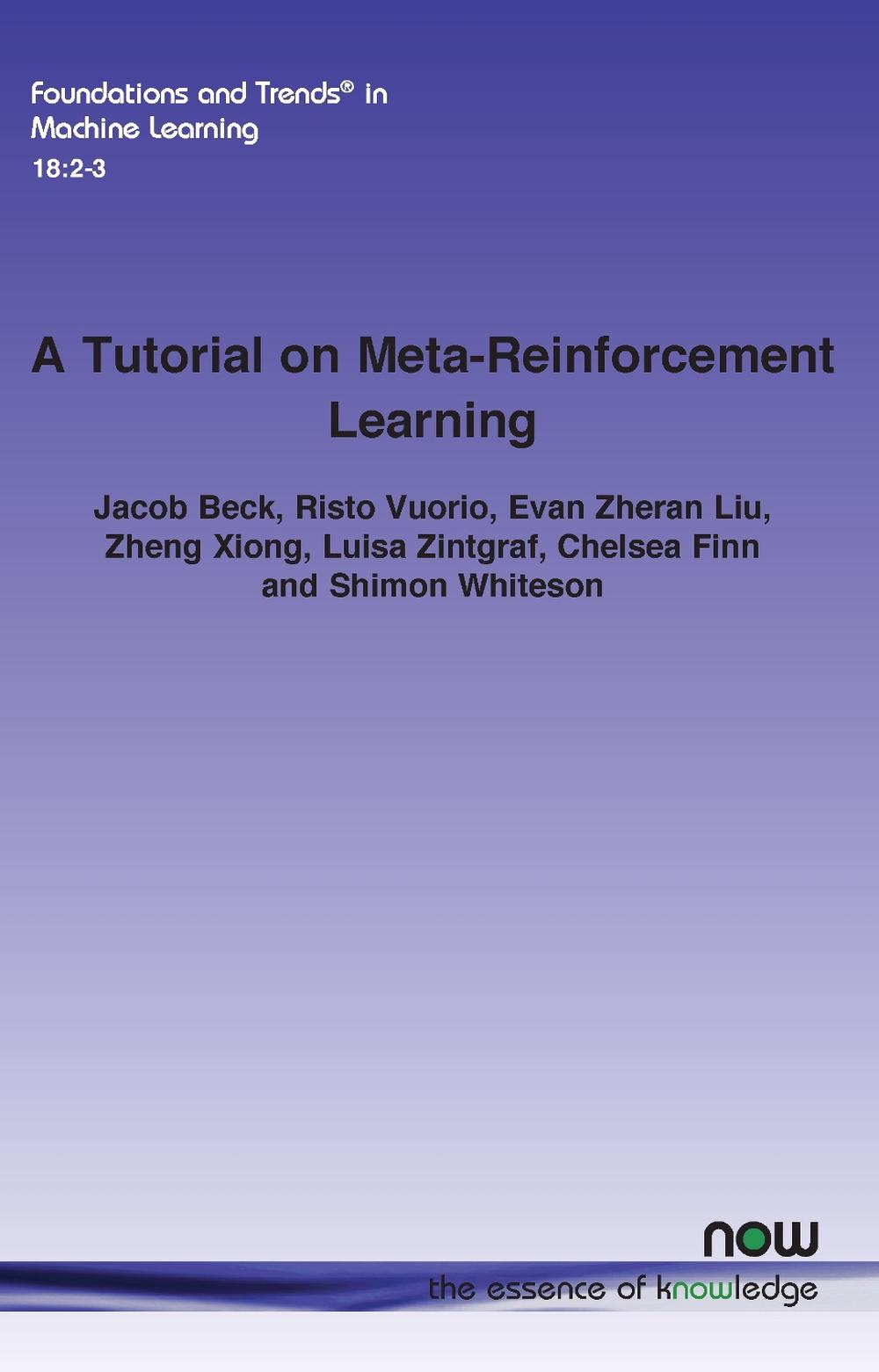 A Tutorial on Meta-Reinforcement Learning, 9781638285403