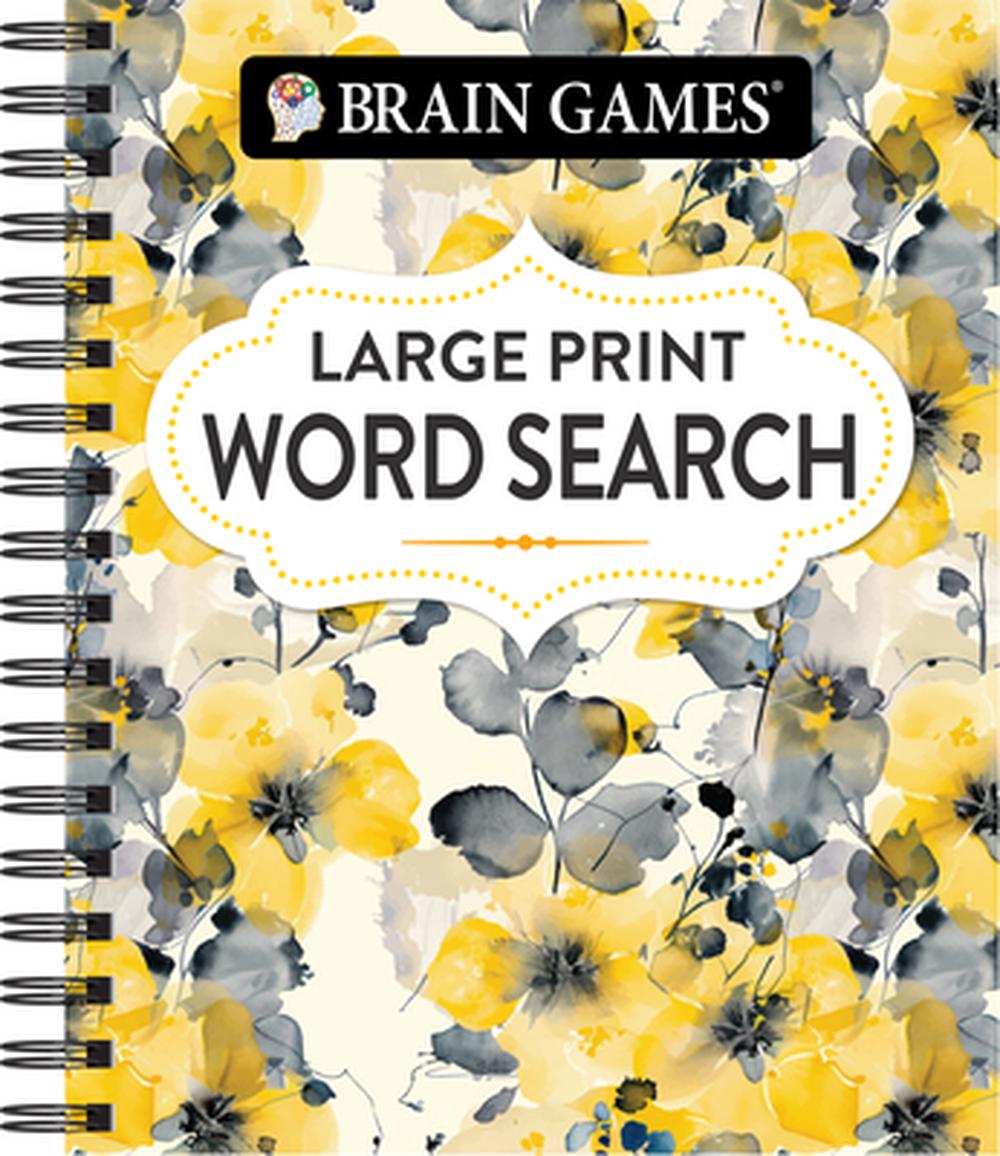 Brain Games - Large Print Word Search (Floral) by Publications International Ltd - ISBN: 9781639387755