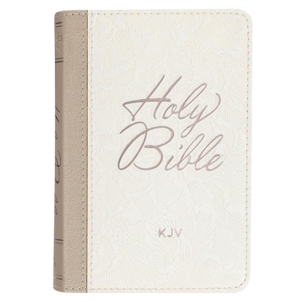 KJV Bible Mini Pocket (Faux Leather, White) by Christian Art Gifts - ISBN: 9781639526833