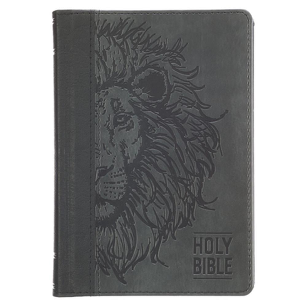 KJV Bible Compact (Faux Leather Hardcover, Black/Gray) by Christian Art Gifts - ISBN: 9781639529810