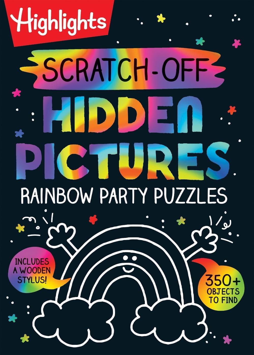Scratch-Off Hidden Pictures Rainbow Party Puzzles by Highlights - ISBN: 9781639620791