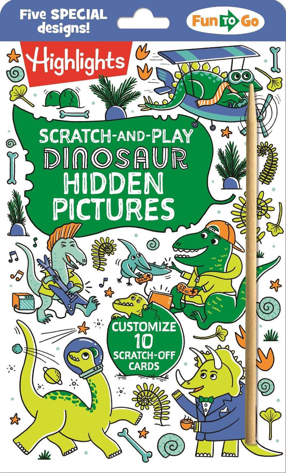 Scratch-and-Play Dinosaur Hidden Pictures by Highlights - ISBN: 9781639621514