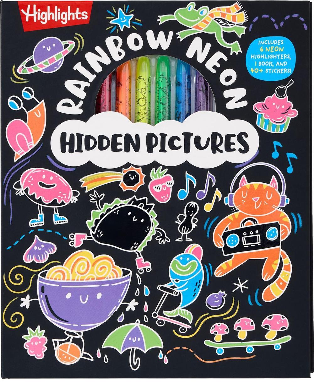 Rainbow Neon Hidden Pictures by Highlights - ISBN: 9781639622528