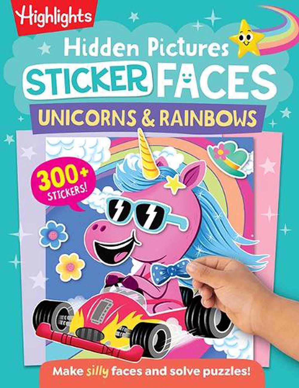 Hidden Pictures Sticker Faces: Unicorns & Rainbows by Highlights - ISBN: 9781639622887