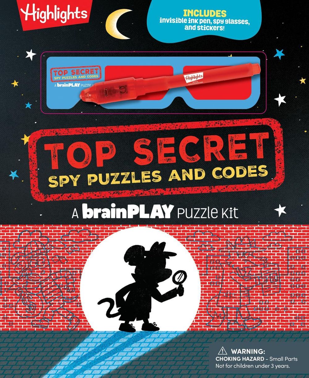 brainPLAY Top Secret Spy Puzzles and Codes by Highlights - ISBN: 9781639622917