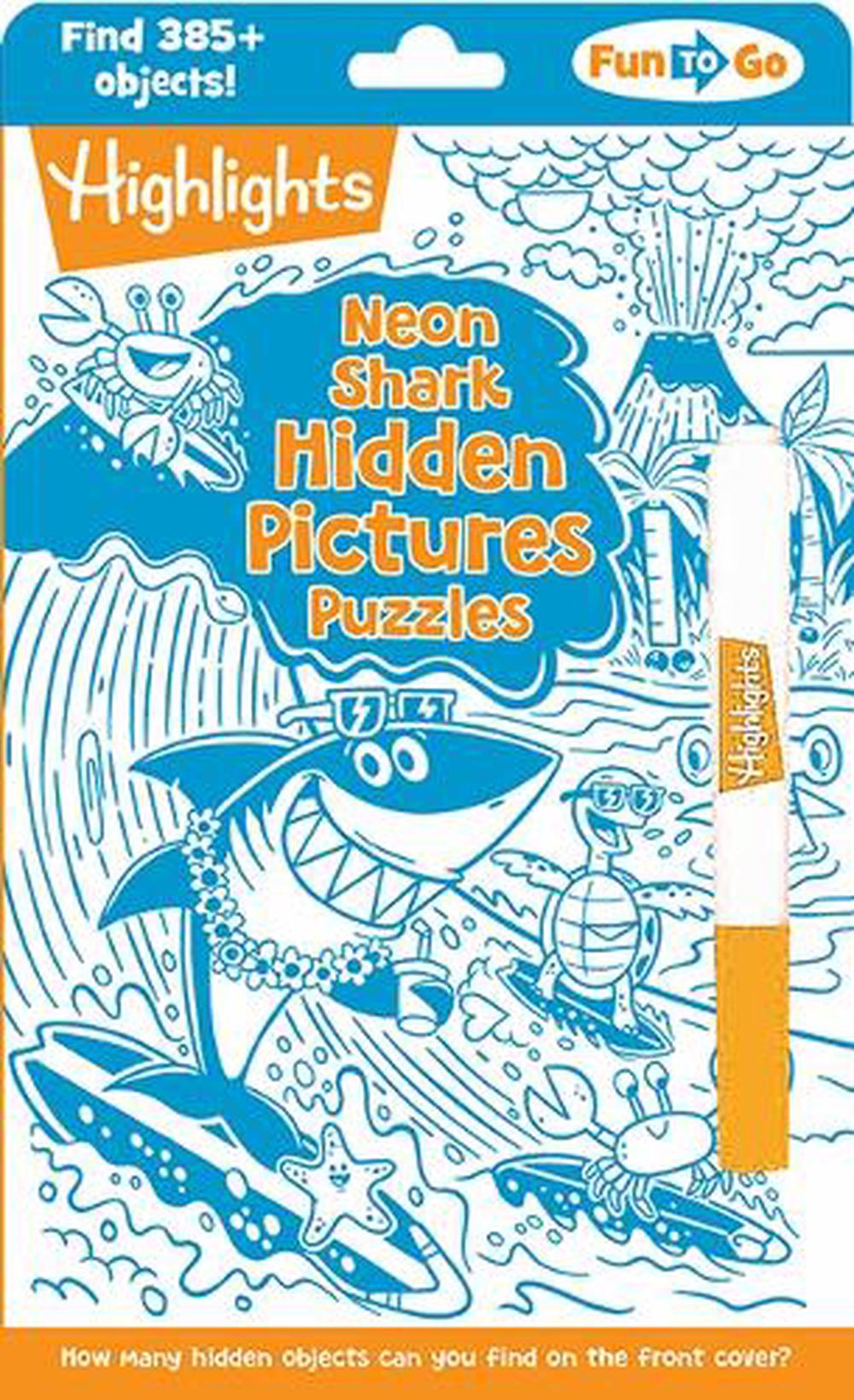 Neon Shark Hidden Pictures Puzzles by Highlights - ISBN: 9781639622955