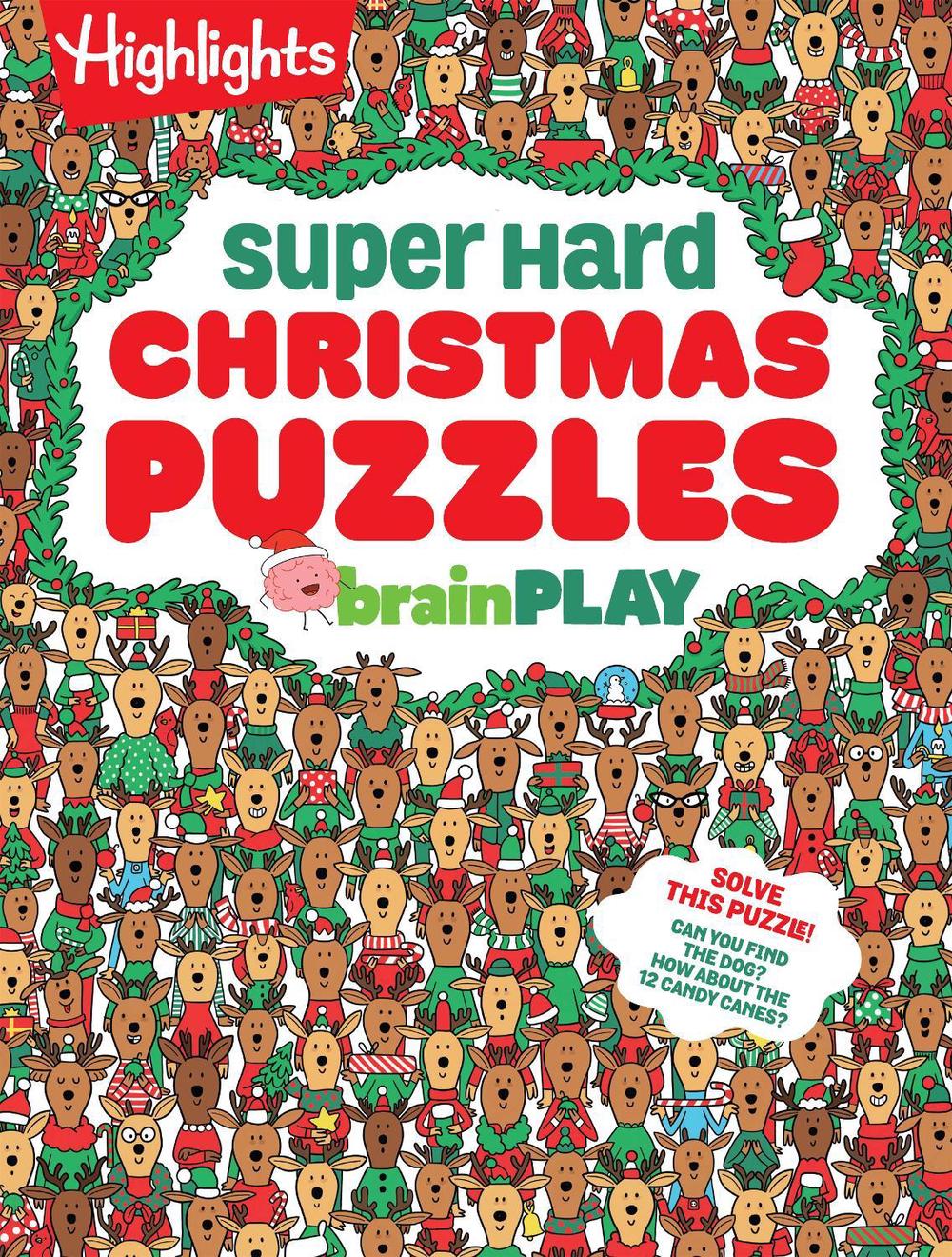brainPLAY Super Hard Christmas Puzzles by Highlights - ISBN: 9781639623433