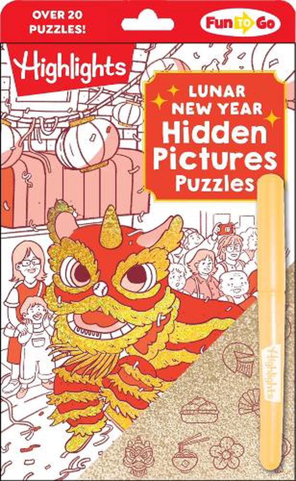 Lunar New Year Hidden Pictures Puzzles by Highlights - ISBN: 9781639623617