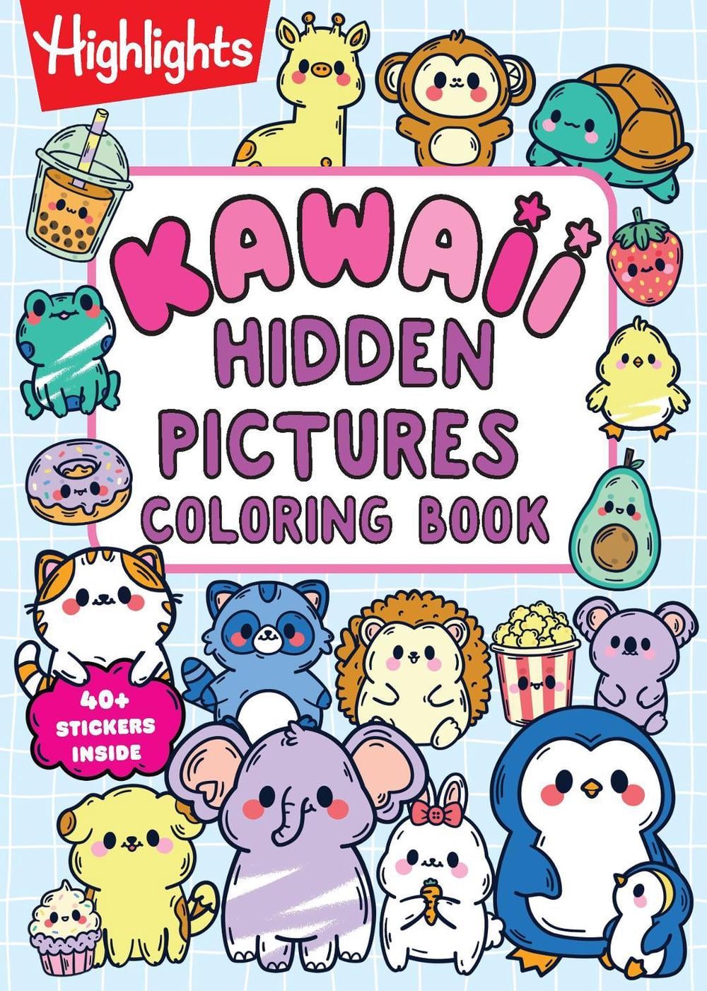 Kawaii Hidden Pictures Coloring Book by Highlights - ISBN: 9781639624409