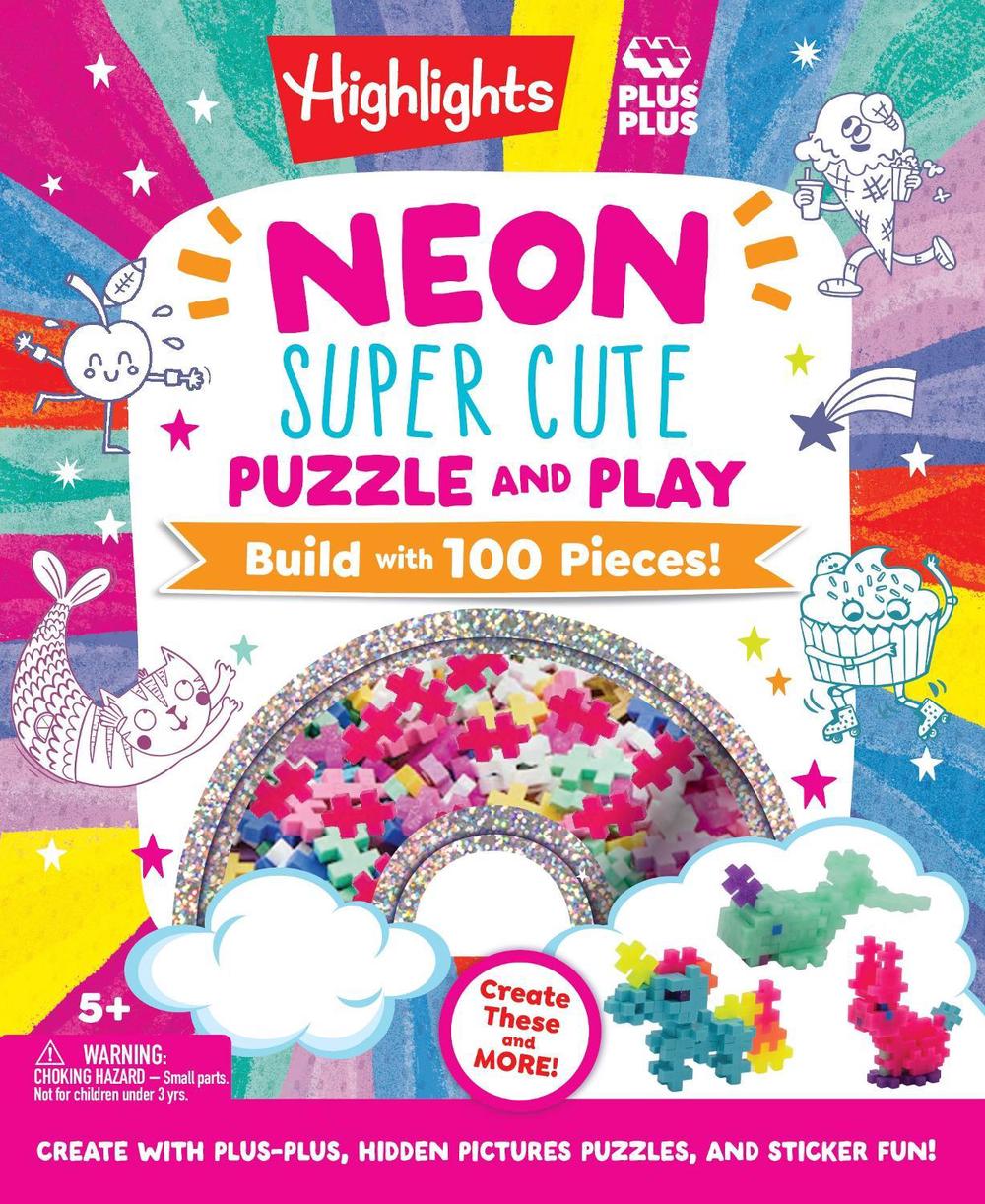 Neon Super Cute Puzzle and Play by Highlights - ISBN: 9781639624447