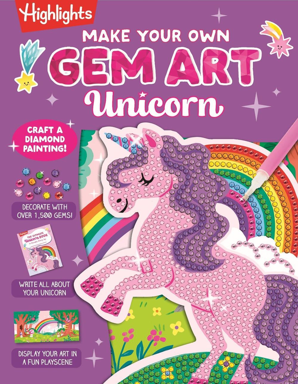 Make Your Own Gem Art Unicorn by Highlights - ISBN: 9781639625147