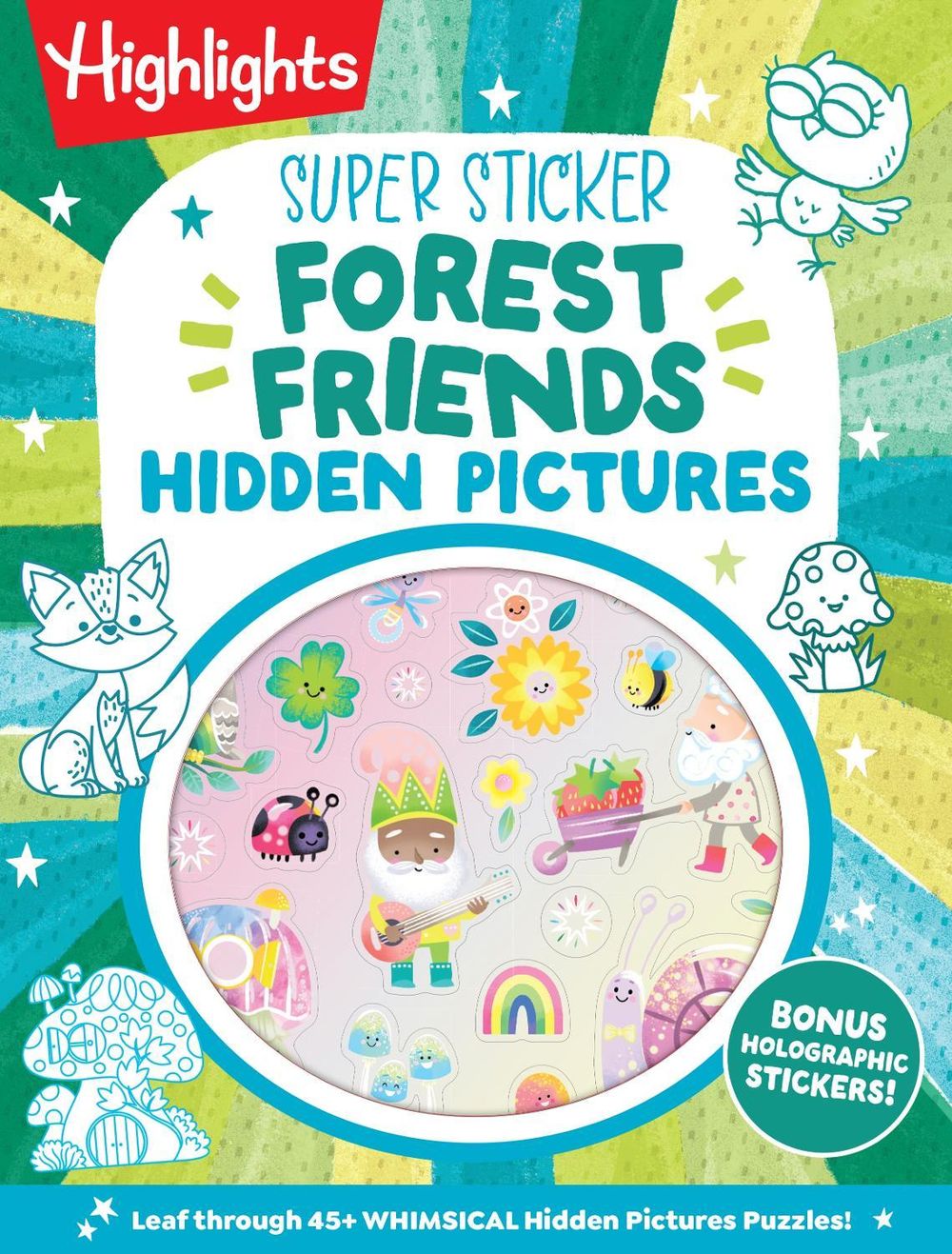 Super Sticker Forest Friends Hidden Pictures by Highlights - ISBN: 9781639625642