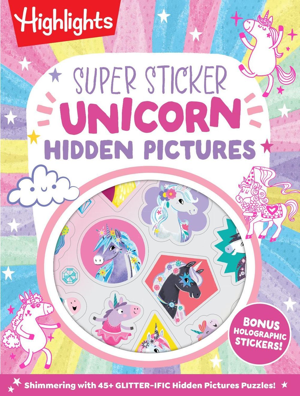 Super Sticker Unicorn Hidden Pictures by Highlights - ISBN: 9781639625666