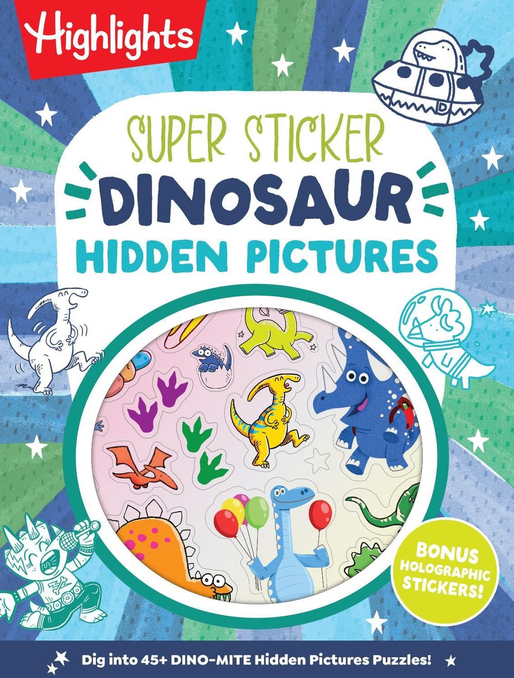 Super Sticker Dinosaur Hidden Pictures by Highlights - ISBN: 9781639625680