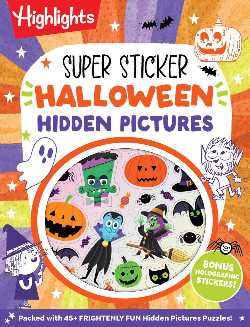 Super Sticker Halloween Hidden Pictures by Highlights - ISBN: 9781639626410