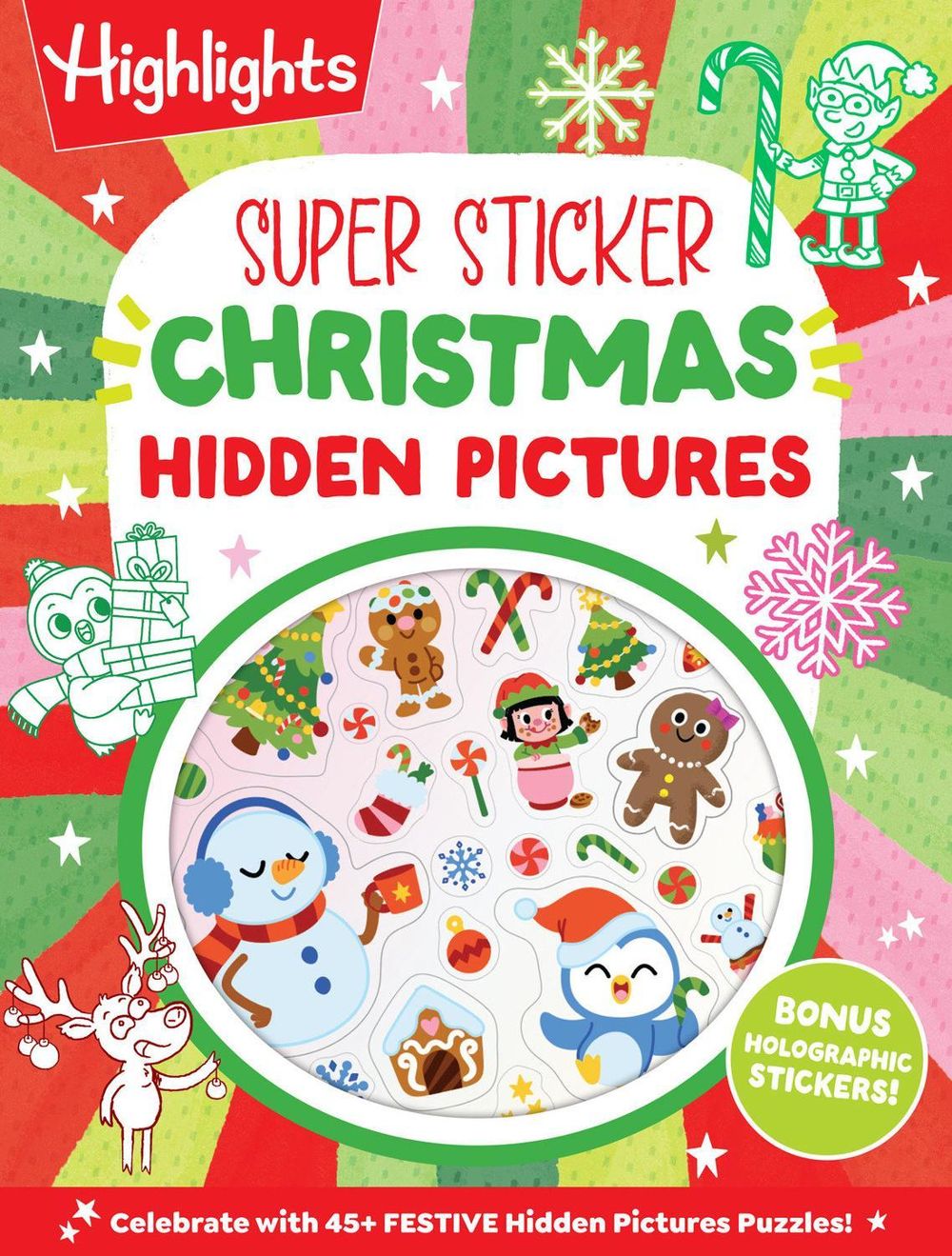 Super Sticker Christmas Hidden Pictures by Highlights - ISBN: 9781639626427