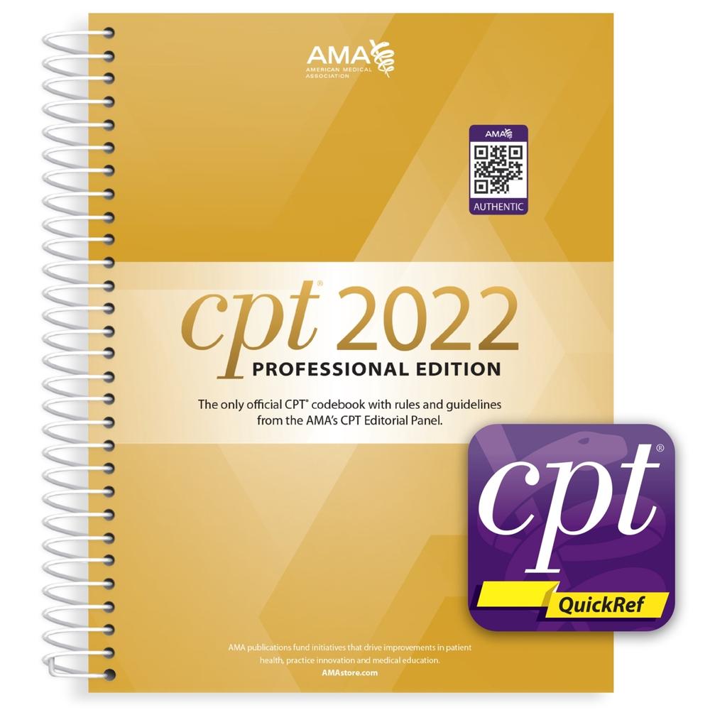 CPT Professional 2022 and CPT QuickRef app bundle by American Medical