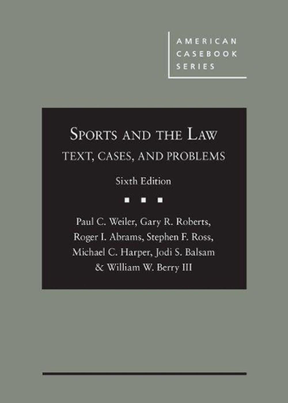Sports and the Law, 9781640202351