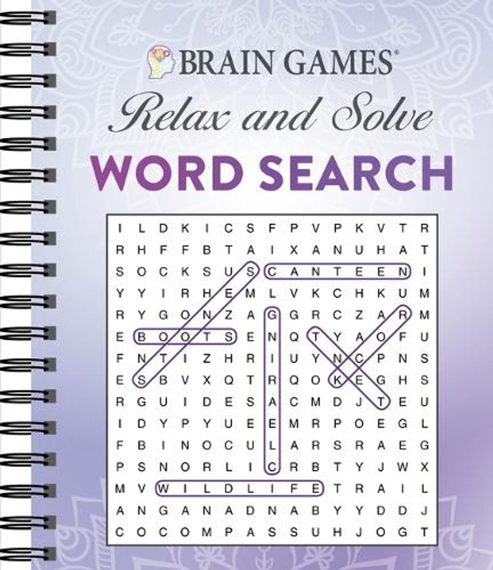 Brain Games - Relax and Solve: Word Search (Purple) by Publications International Ltd - ISBN: 9781640304635