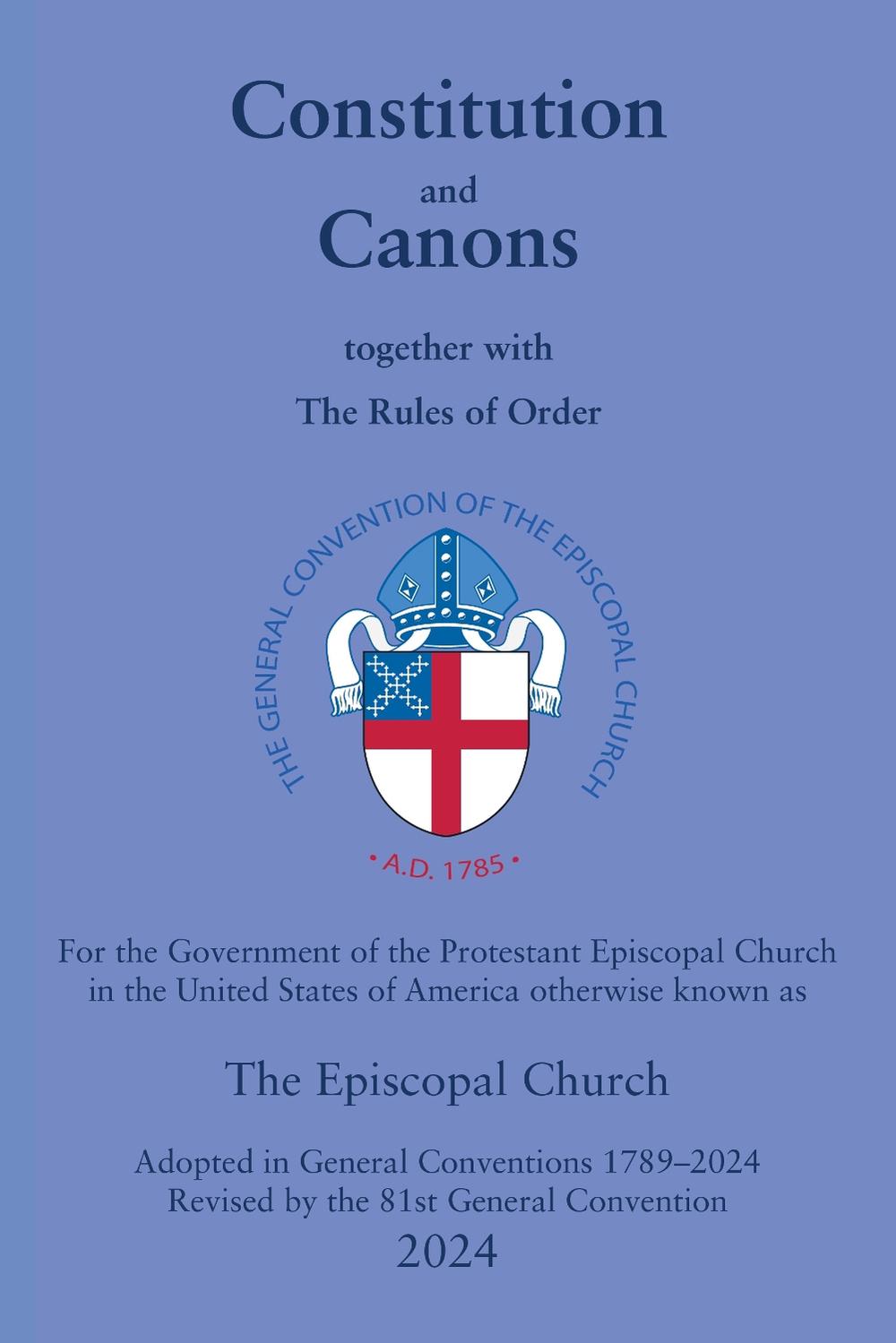 Constitution and Canons, 9781640658110