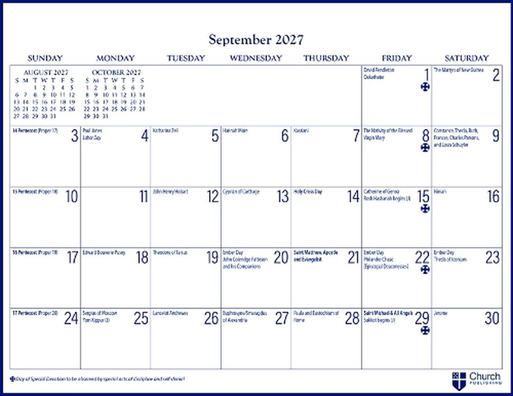 2027 Parish Wall Calendar, 9781640658691