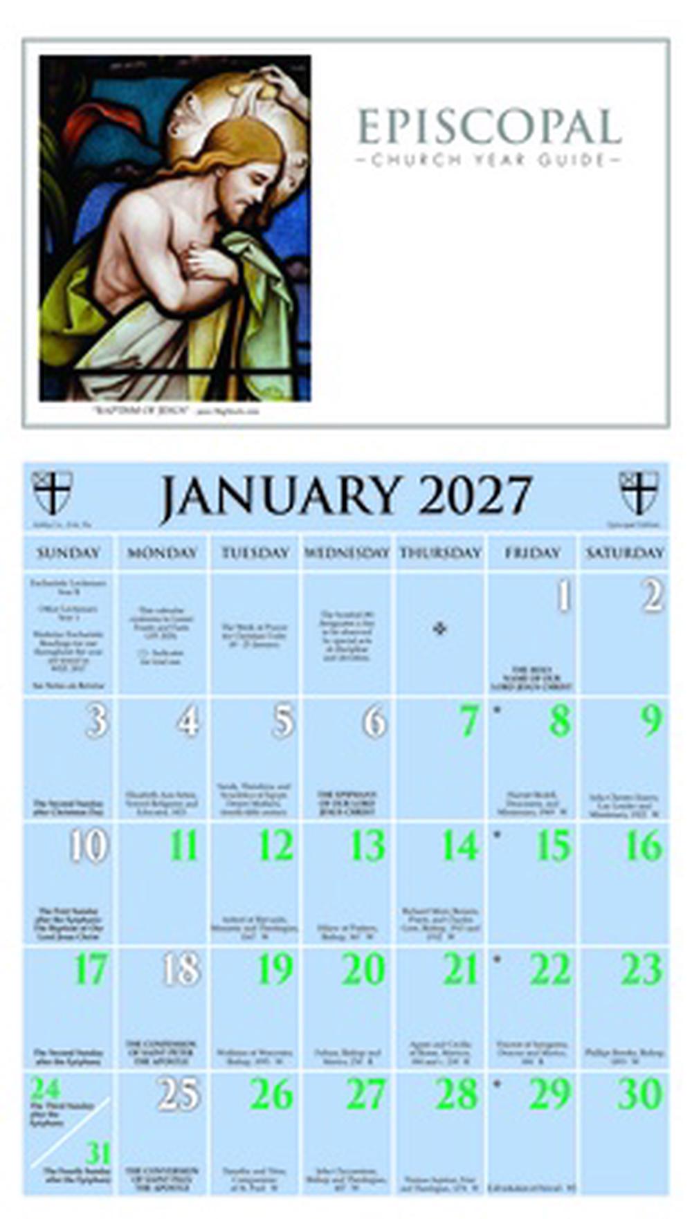 2027 Episcopal Church Year Guide Kalendar, 9781640658745