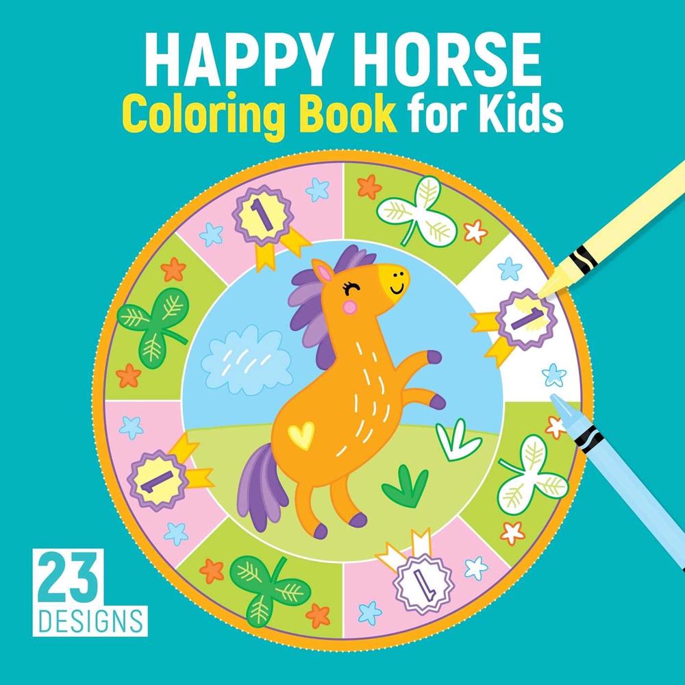 Happy Horse Coloring Book for Kids by Clorophyl Editions - ISBN: 9781641241823