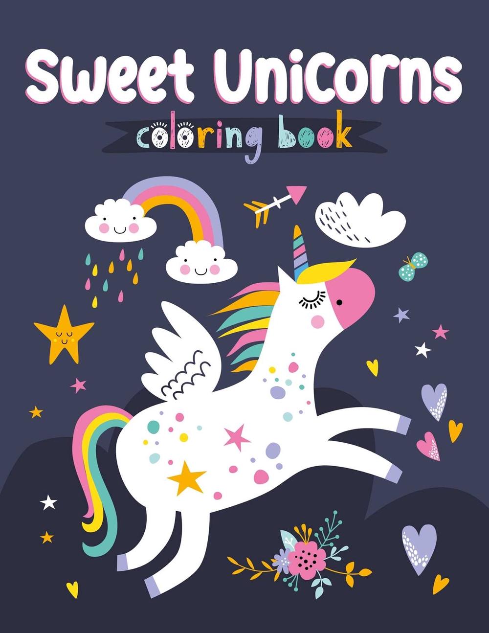 Sweet Unicorns Coloring Book by Clorophyl Editions - ISBN: 9781641241892