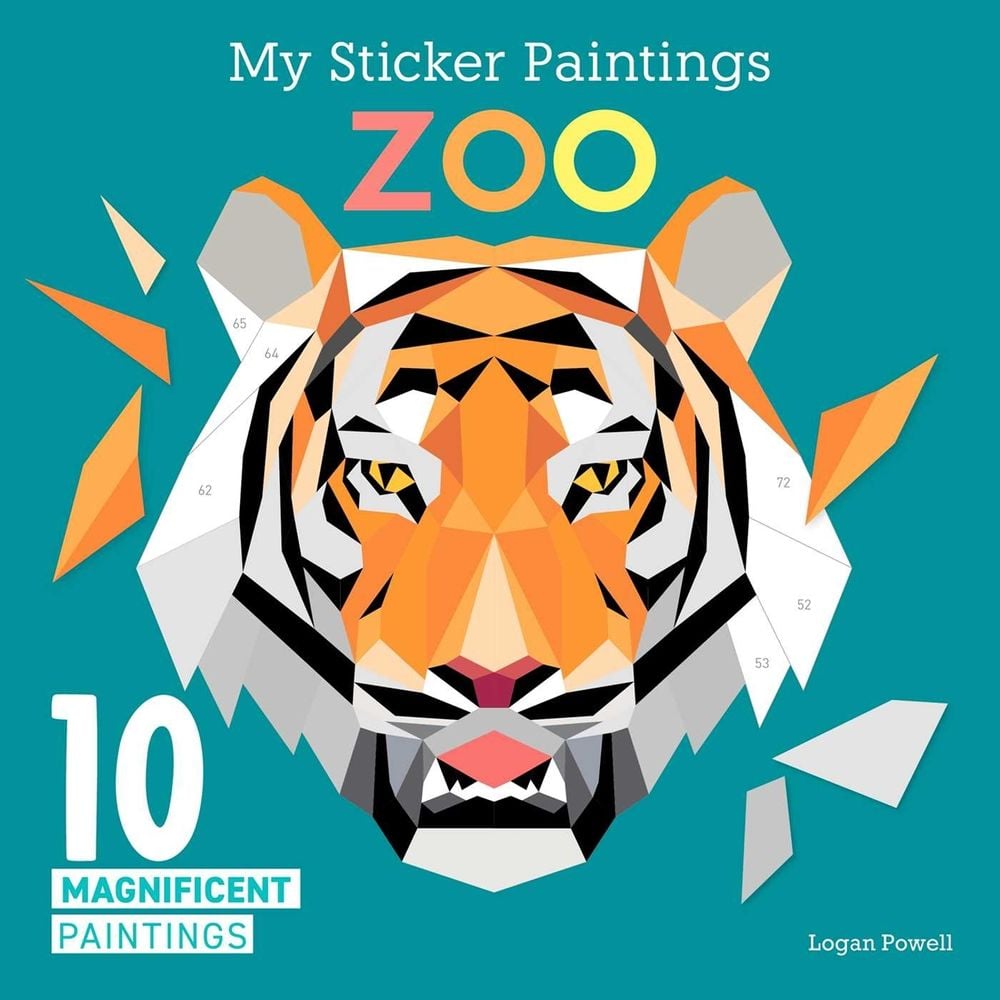 My Sticker Paintings: Zoo by Logan Powell - ISBN: 9781641243223