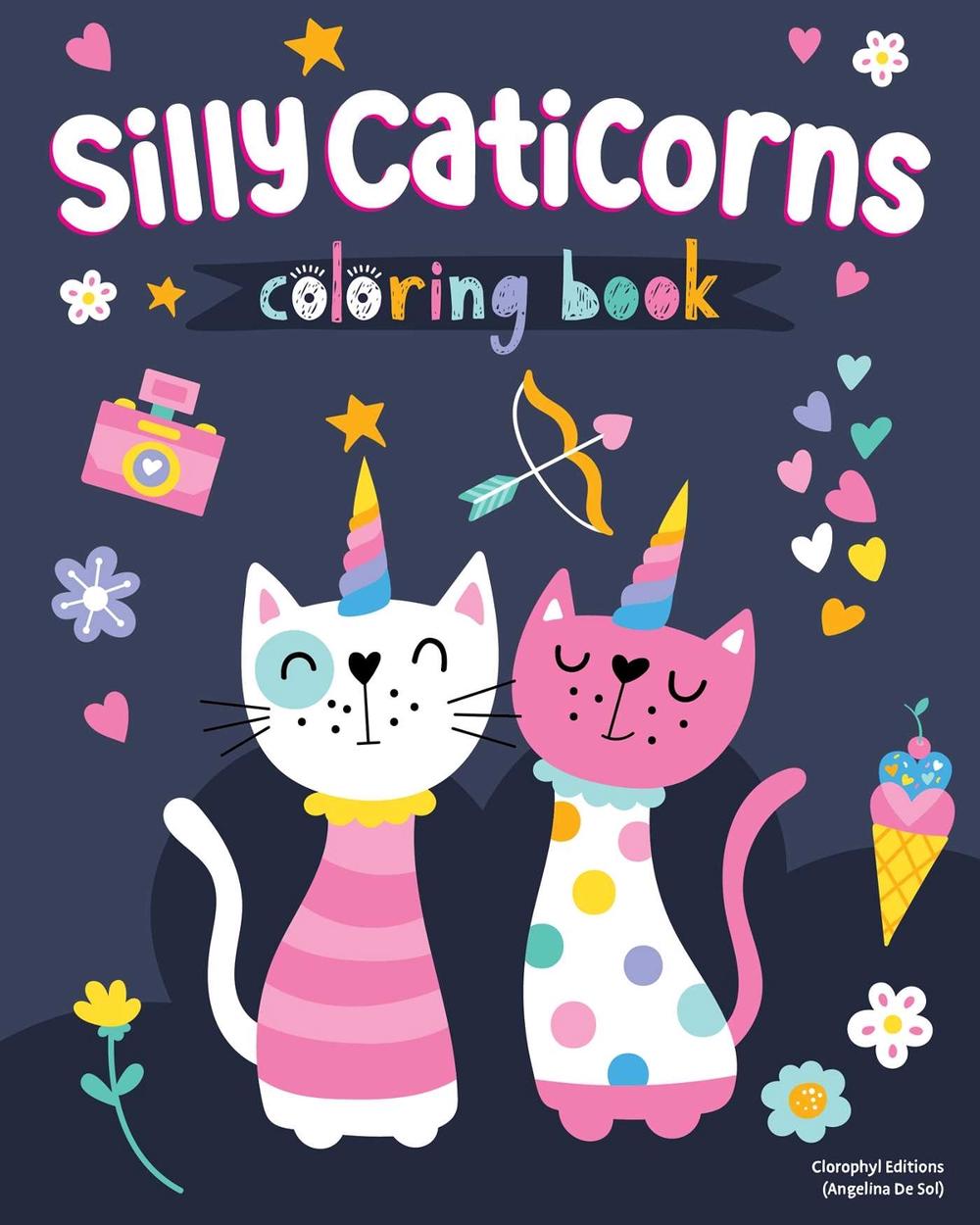 Silly Caticorns Coloring Book by Clorophyl Editions - ISBN: 9781641243995