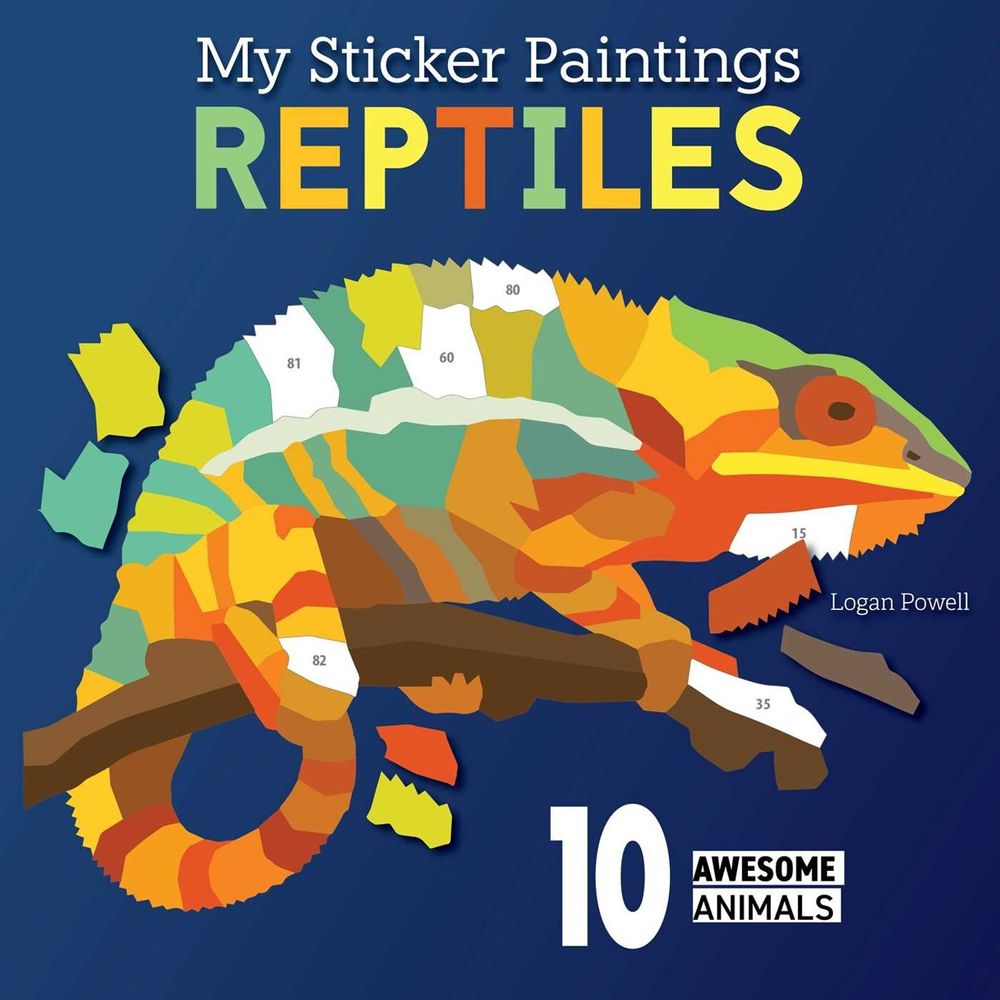 My Sticker Paintings: Reptiles by Logan Powell - ISBN: 9781641244053