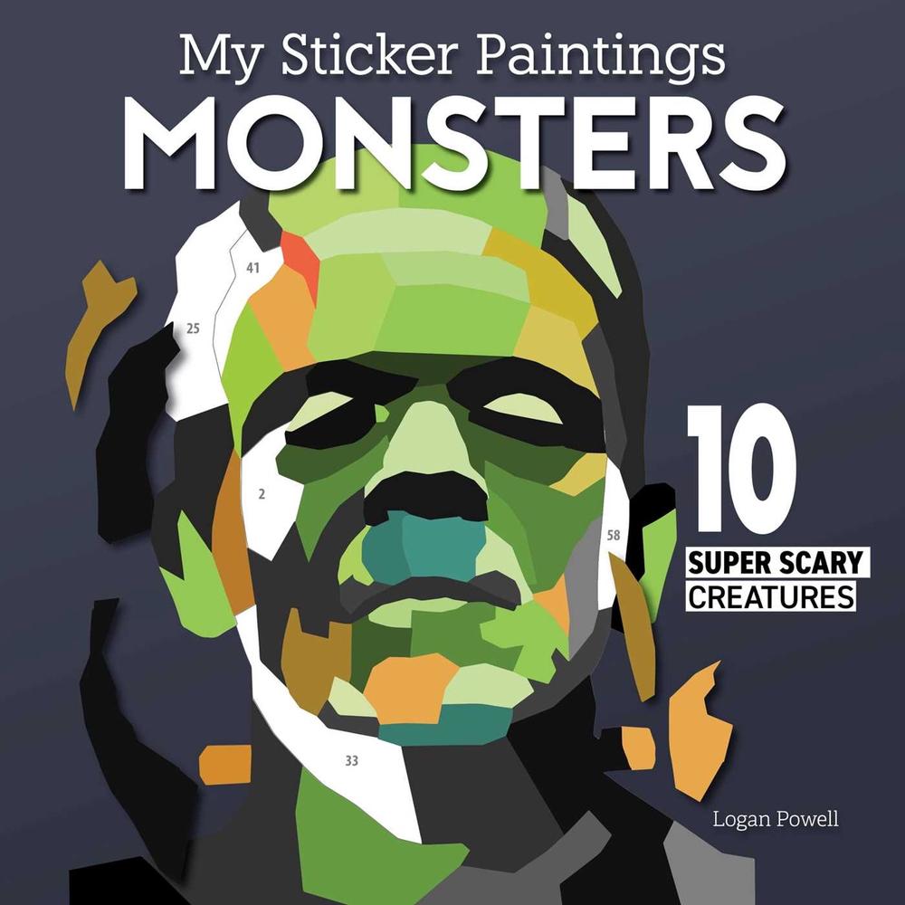 My Sticker Paintings: Monsters by Logan Powell - ISBN: 9781641244060