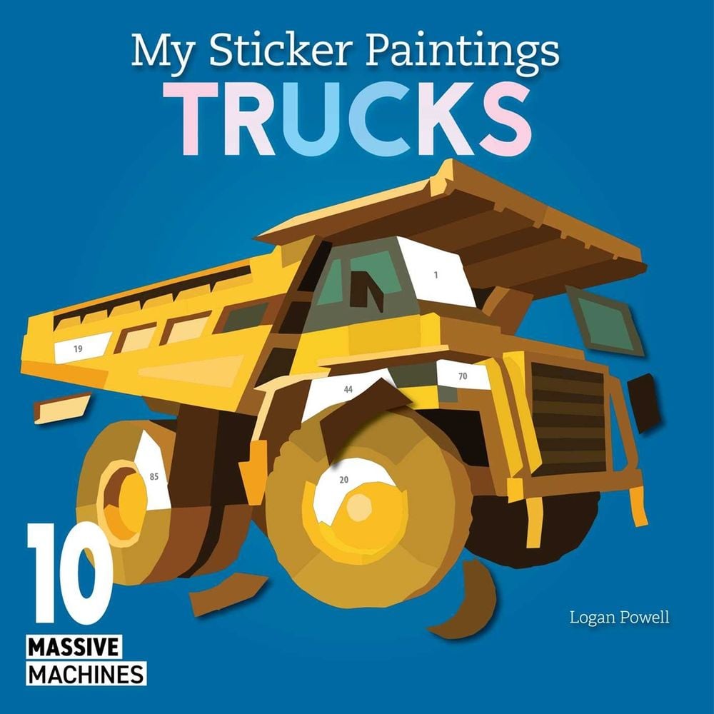 My Sticker Paintings: Trucks by Logan Powell - ISBN: 9781641244084